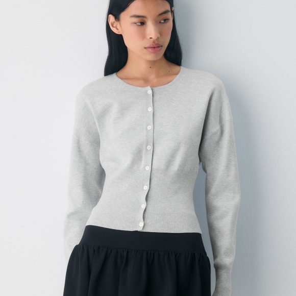 NWT Wilfred Golightly Cardigan in Heather Chrome - XS - Picture 1 of 6